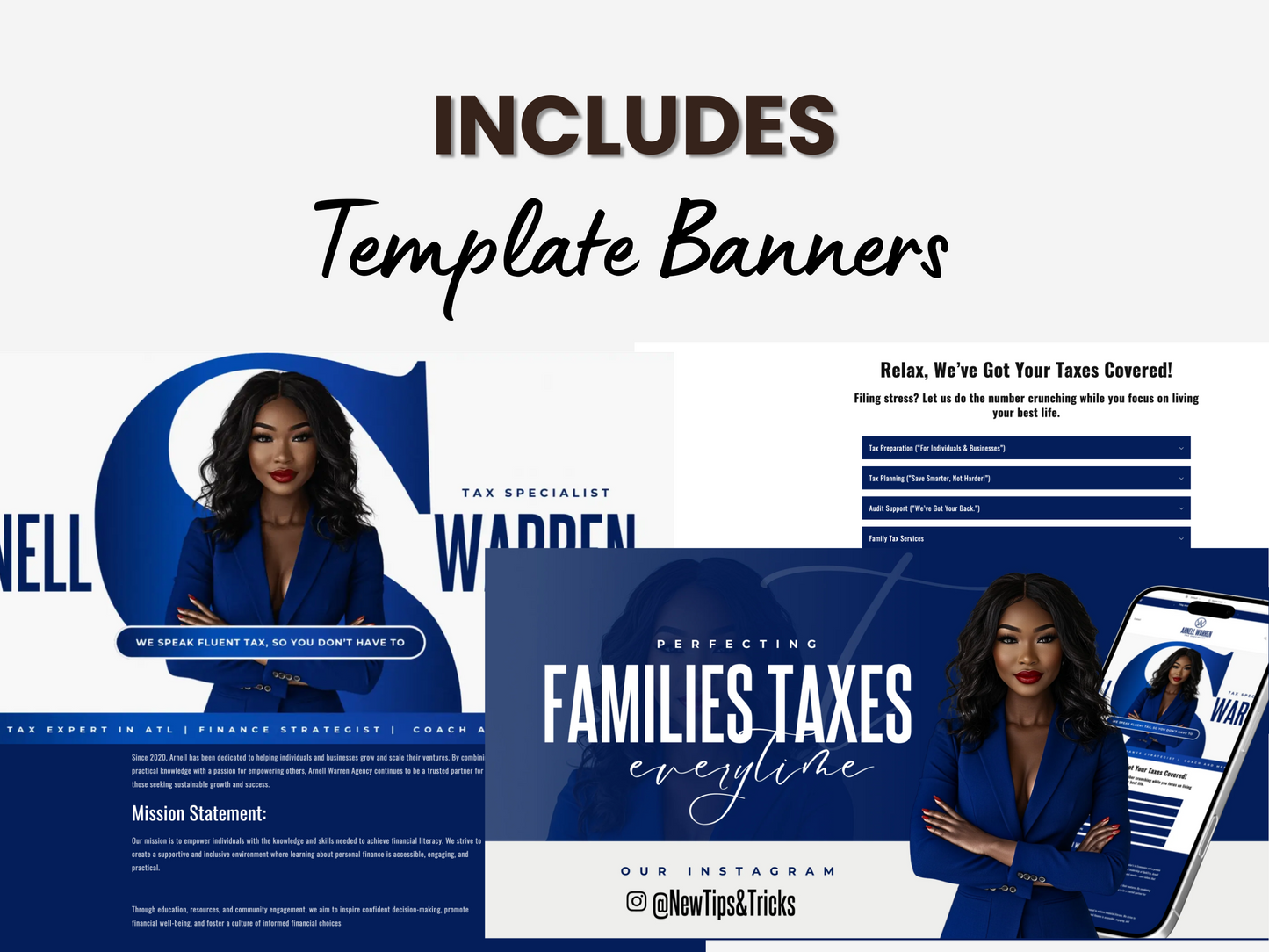 Blue Shopify Theme Template, Tax Specialist Theme, Website for Corporate Businesses Shopify Website Design, Shopify Banners, Business Owners