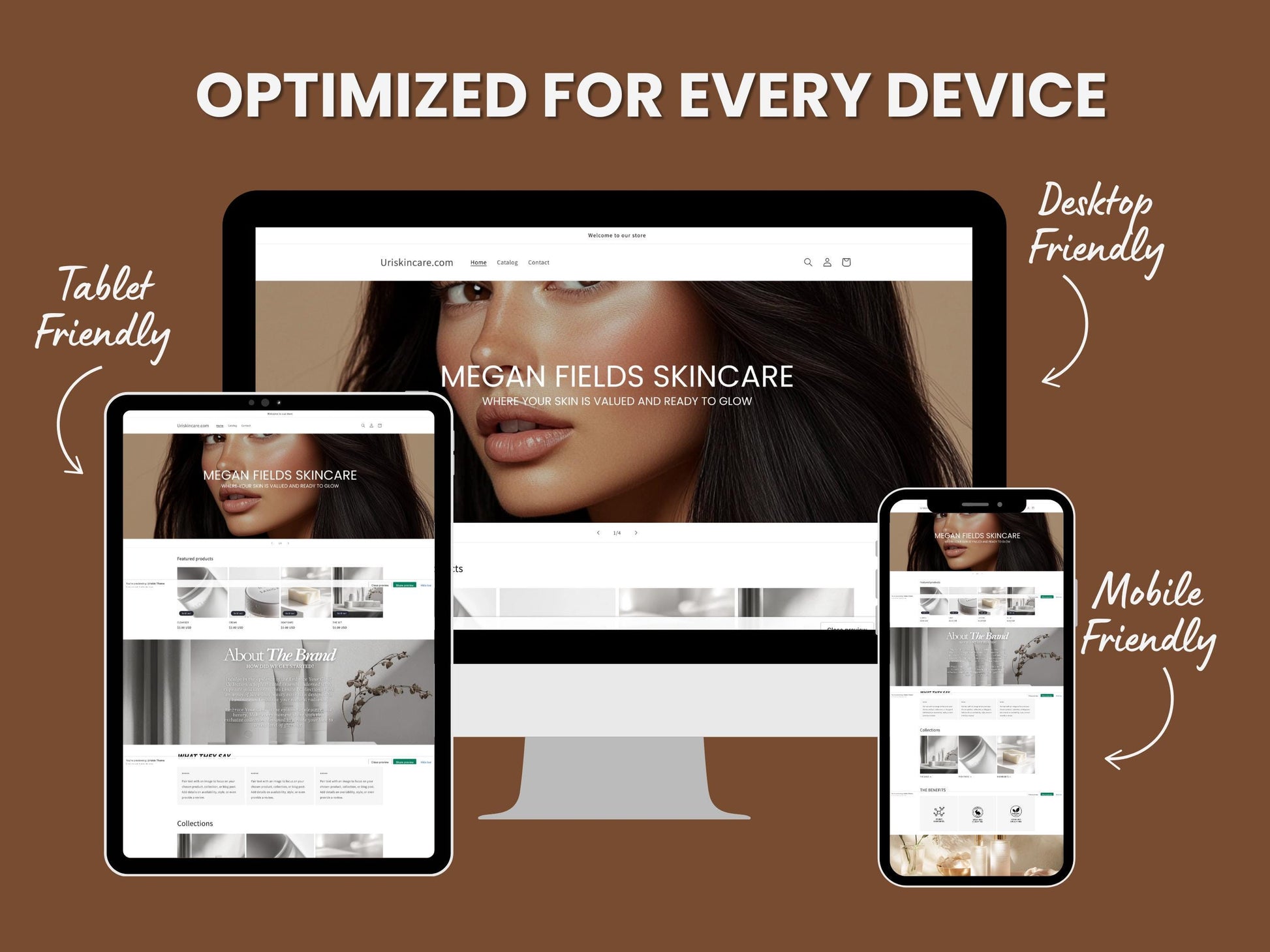 Aesthetic Shopify Skincare Theme Template, Aesthetic Grey Theme, Website for Esthetician Businesses Shopify Website Design, Shopify Banners