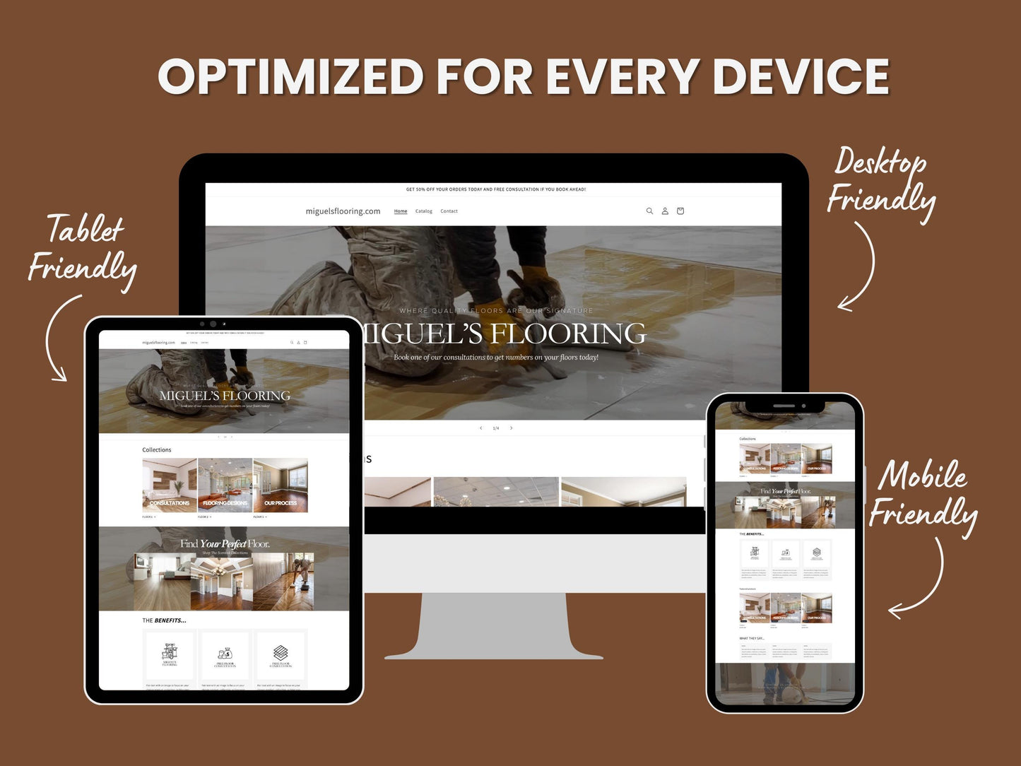 grey Shopify Theme Template, Grey Flooring Theme, Website for Flooring companies Shopify Website Design, Shopify Banners, Business Owners