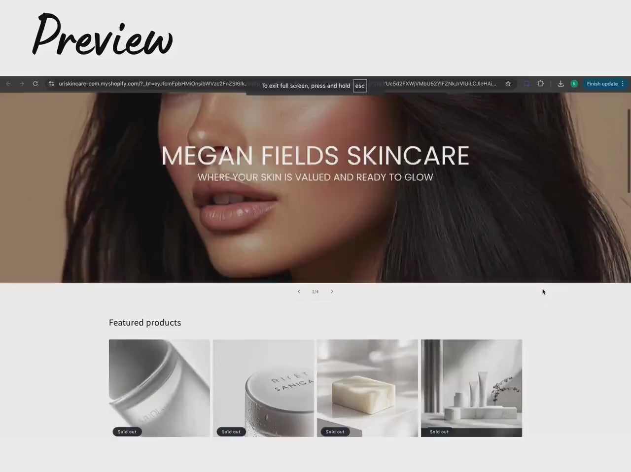 Aesthetic Shopify Skincare Theme Template, Aesthetic Grey Theme, Website for Esthetician Businesses Shopify Website Design, Shopify Banners