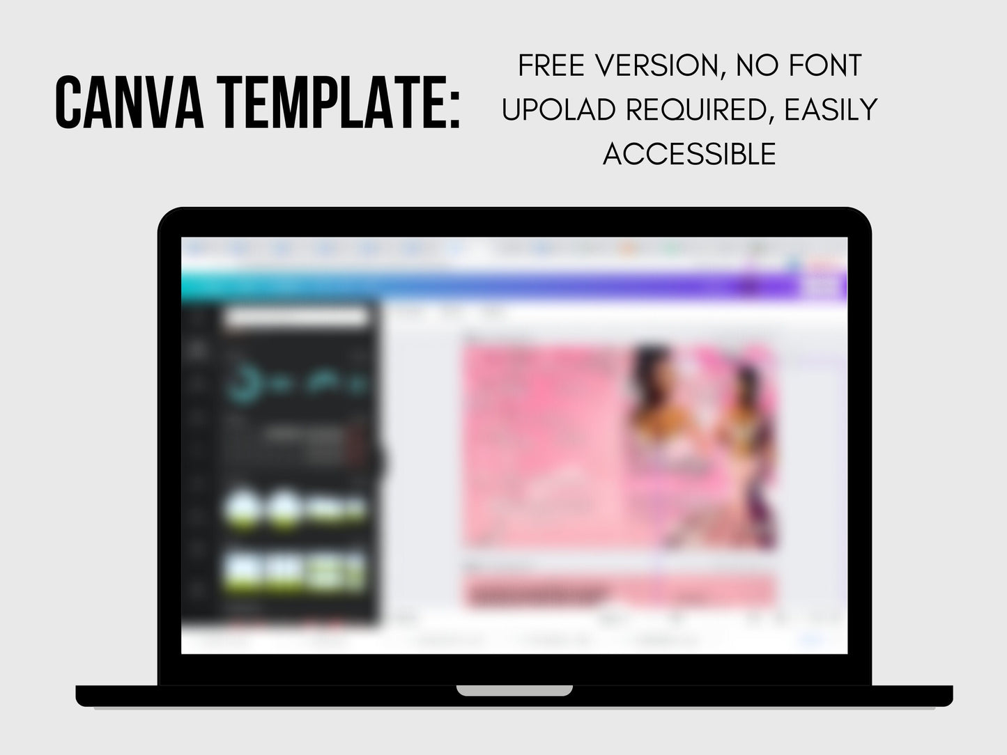 8.5"x11" FUNERAL BOOKLET (8 pages)| Pink Funeral Program |Celebration of Life |Keepsake |Digital Download |Canva Template