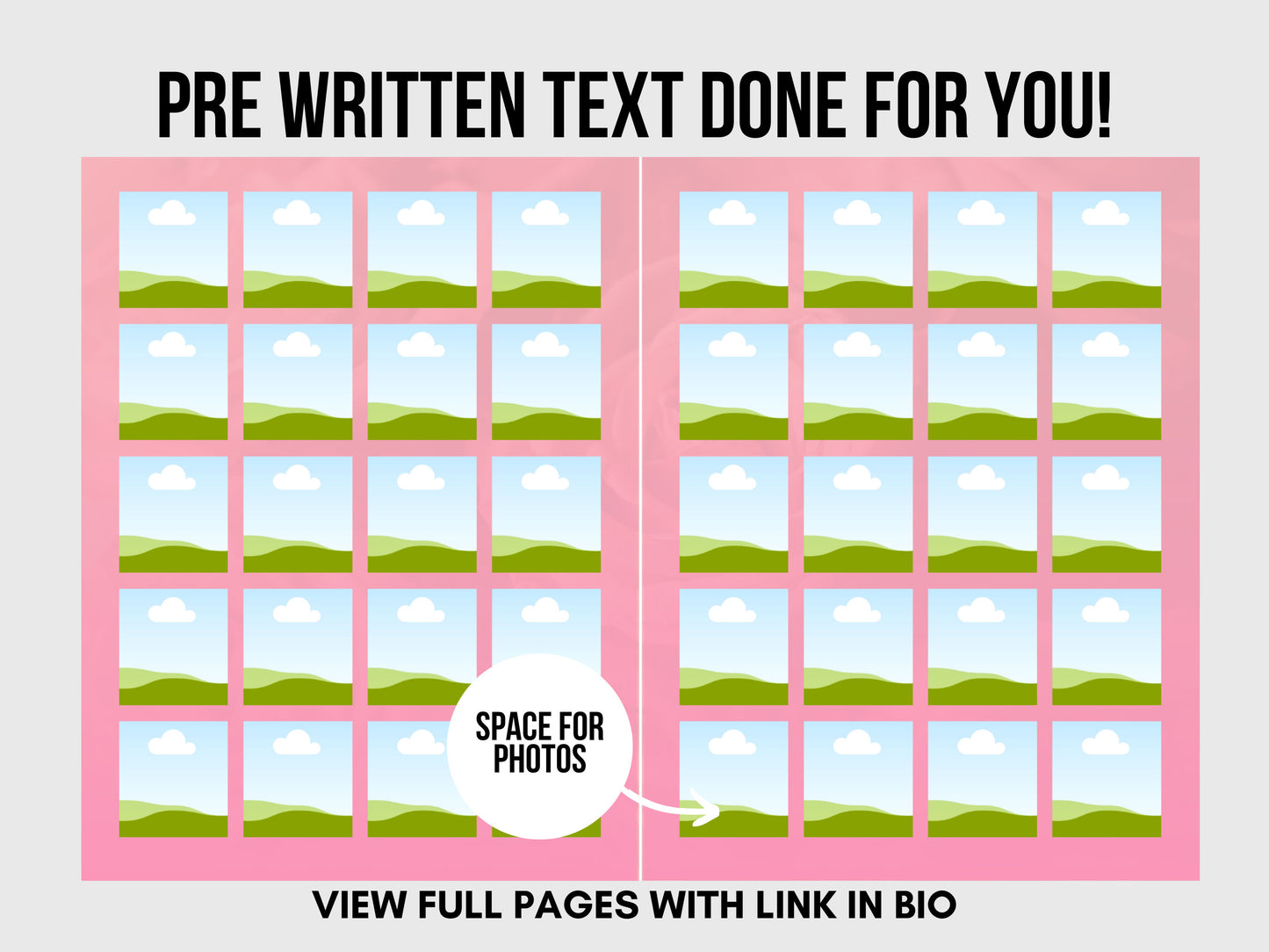 8.5"x11" FUNERAL BOOKLET (8 pages)| Pink Funeral Program |Celebration of Life |Keepsake |Digital Download |Canva Template