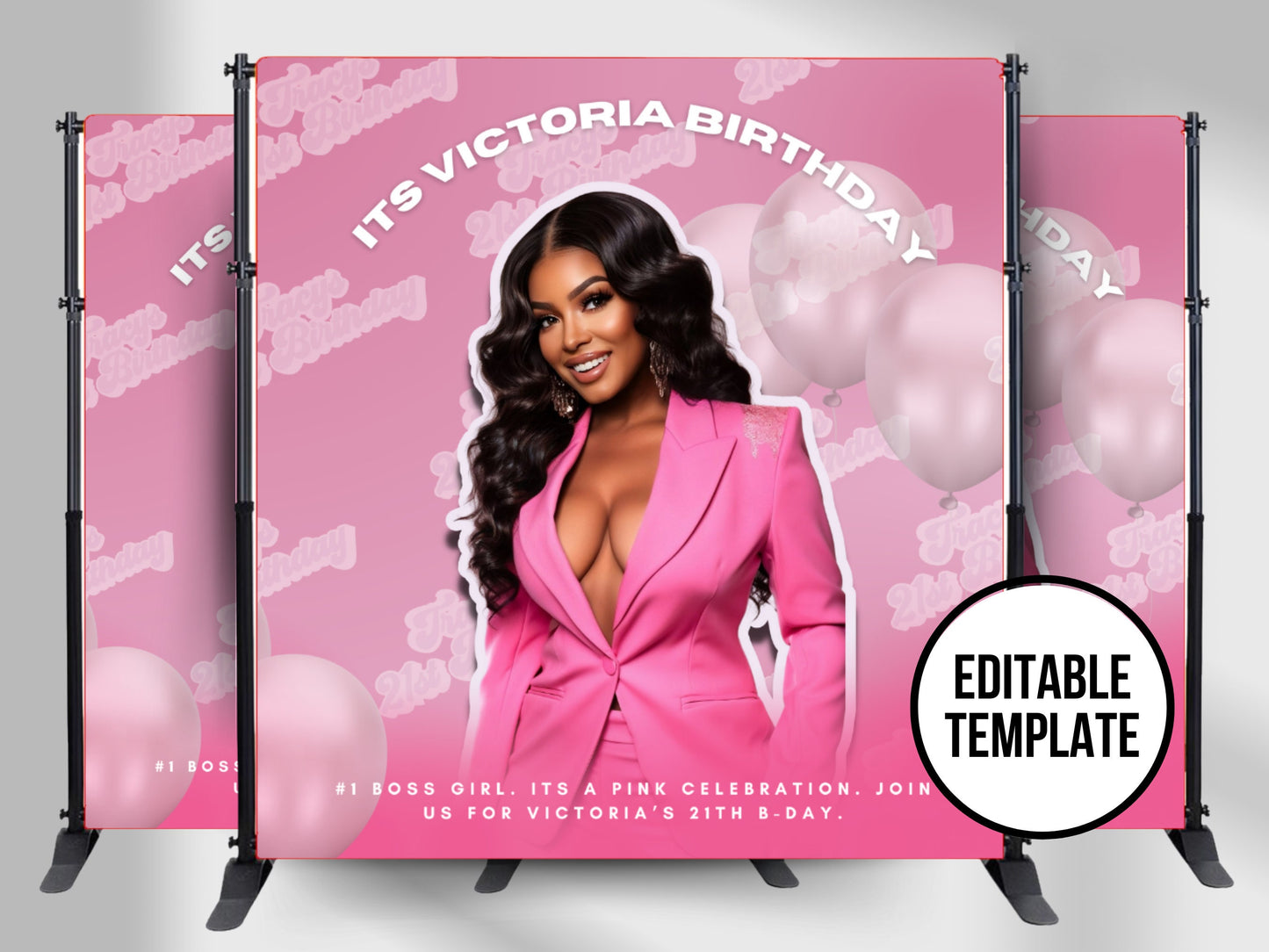 BIRTHDAY backdrop, Photo step repeat, Edtable backdrop, Photo step and repeat,Prom backdrop, 21 bday backdrop, Birthday banner,photo booth