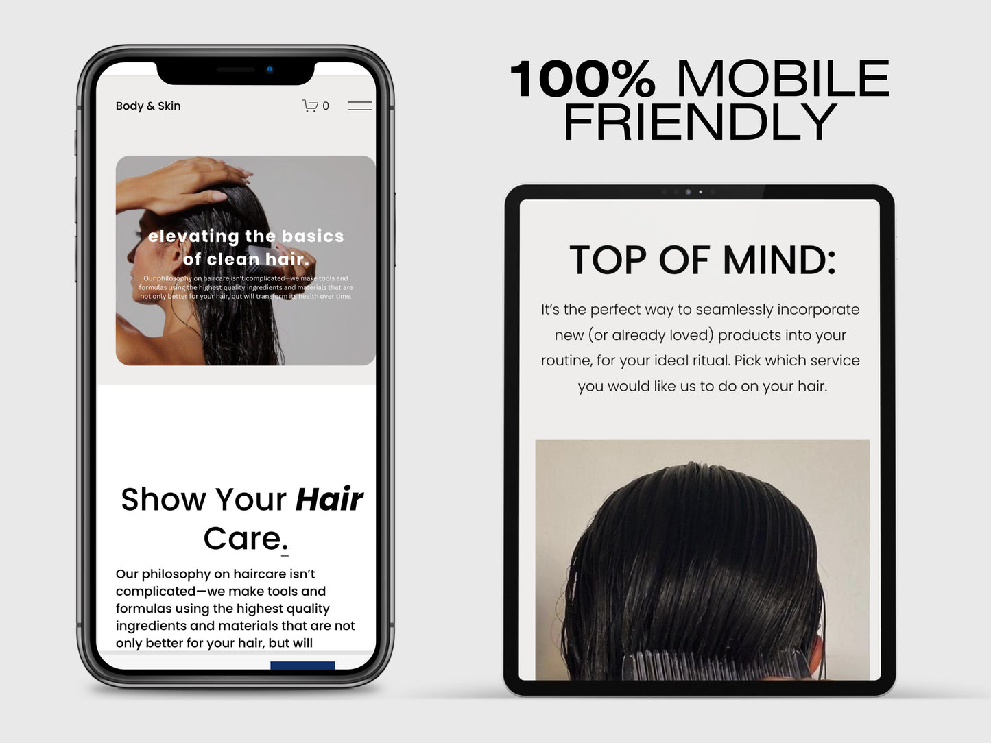 Modern Skincare Squarespace Website Template, Aesthetic Website Template Squarespace,D.I.Y Website Design,Squarespace Template Editable