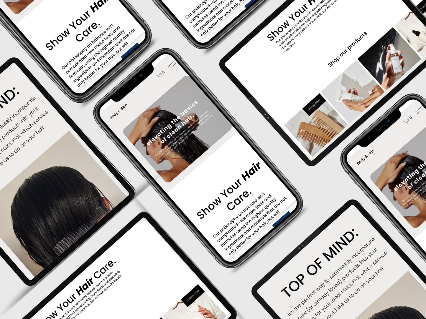 Modern Skincare Squarespace Website Template, Aesthetic Website Template Squarespace,D.I.Y Website Design,Squarespace Template Editable