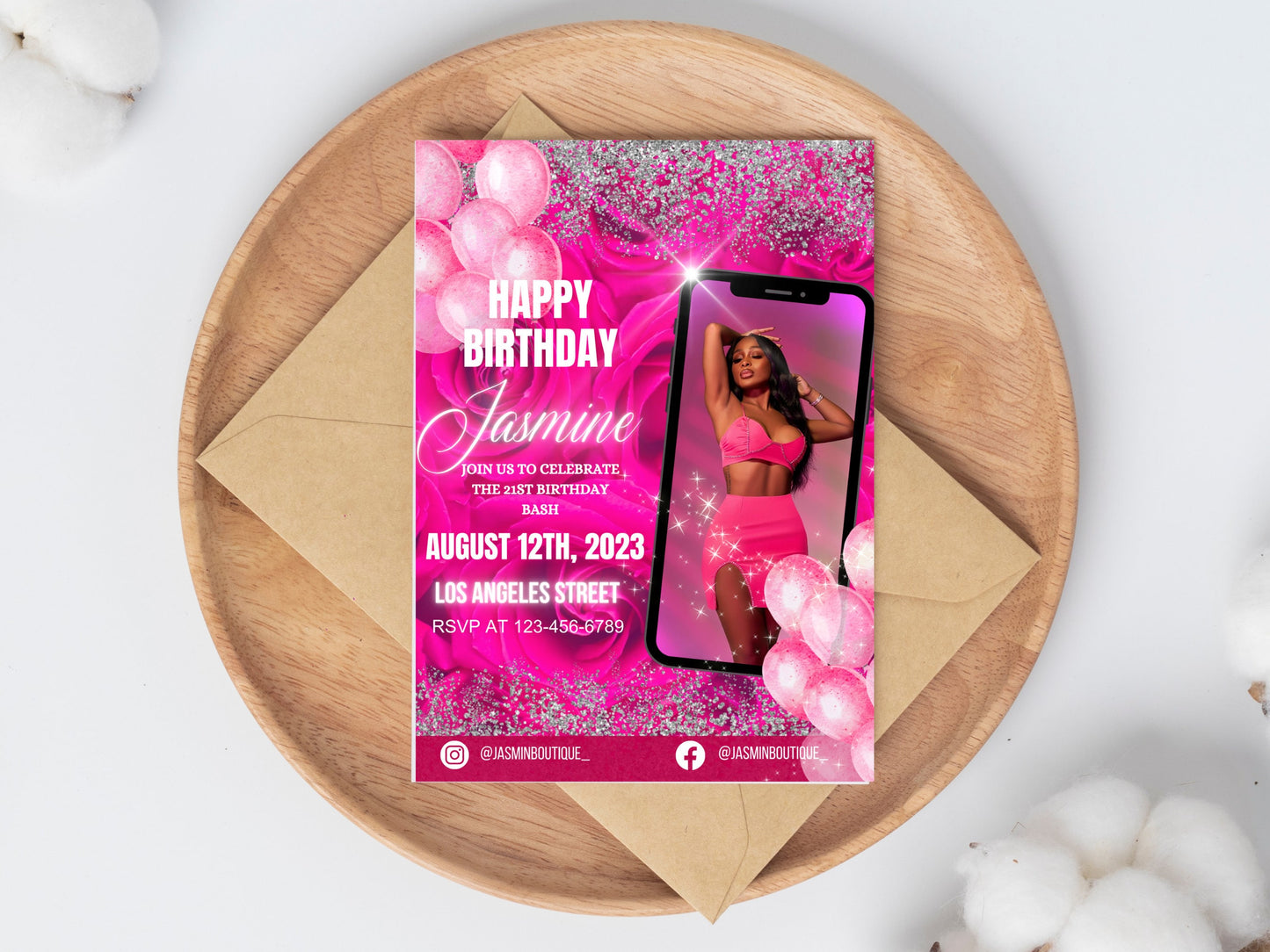 Birthday Bash invite, Digital Bday card, DIY invite Template Design, Birthday Party Invites Flyer, Premade Celebration birthday invite